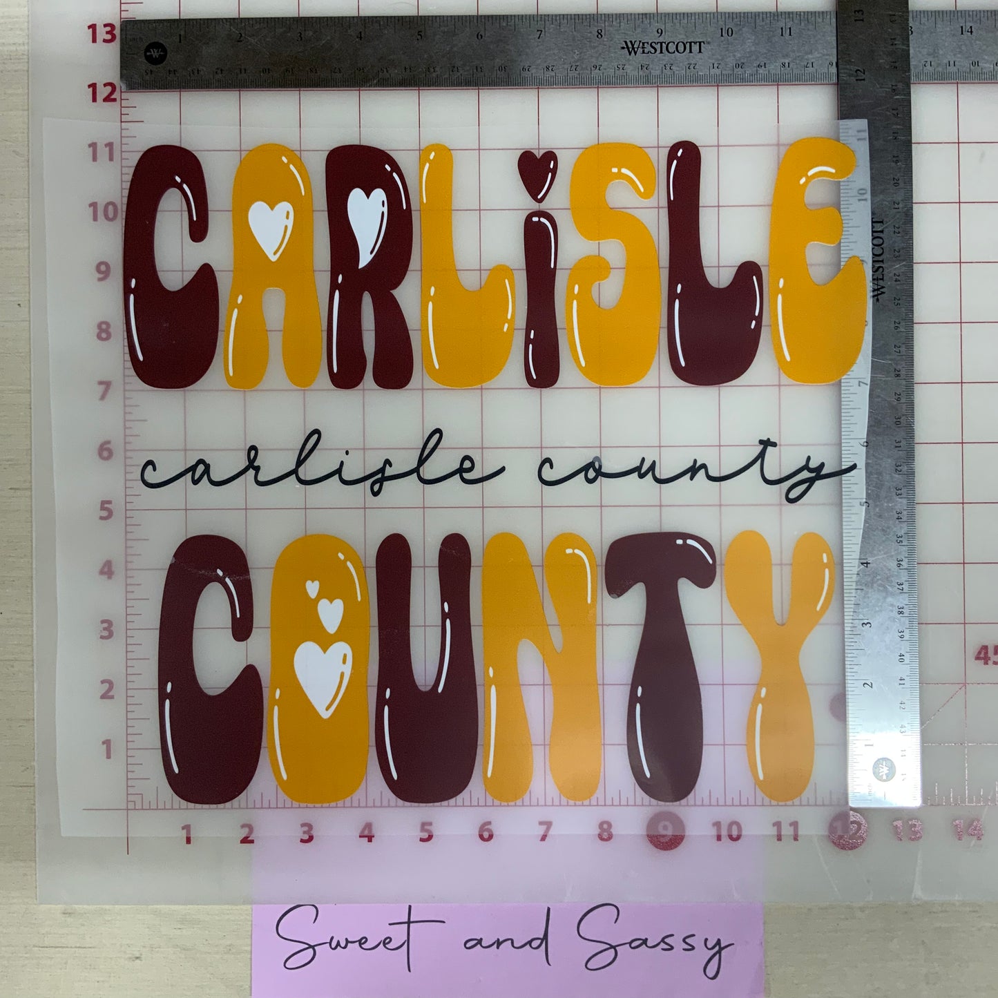Carlisle County COR DTF Transfer Design