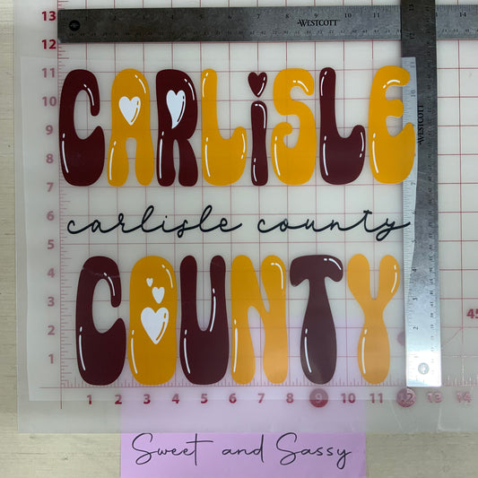 Carlisle County COR DTF Transfer Design