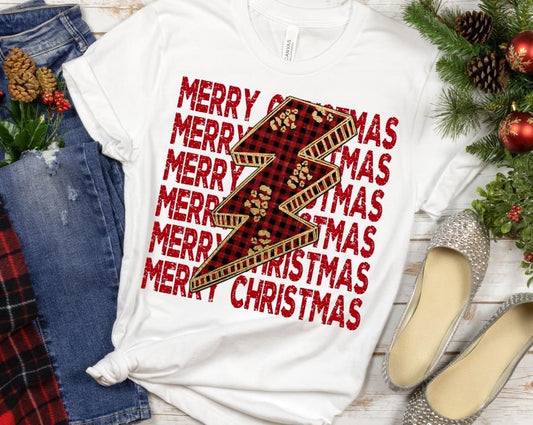 Merry Christmas LB DTF Transfer Design