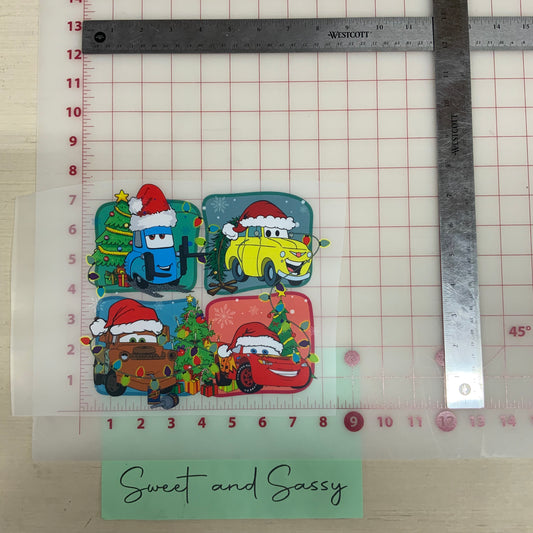 Christmas Cars DTF Transfer Design