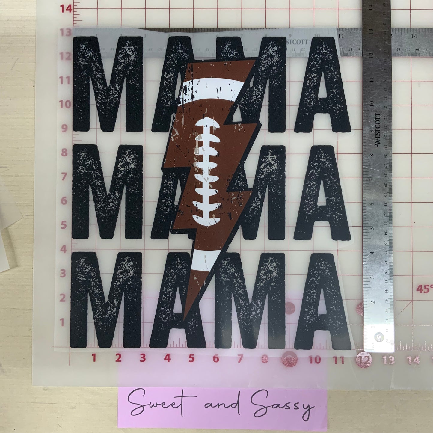 Football Mama LB DTF Transfer Design