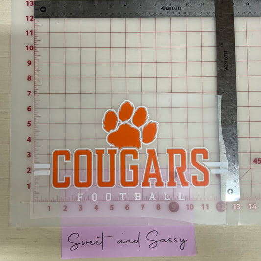 Cougars football lines DTF Transfer