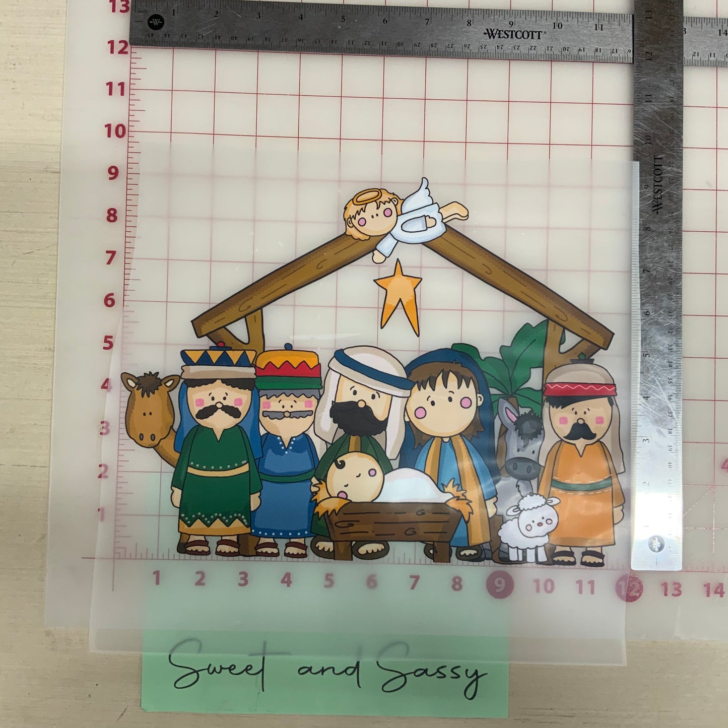 Nativity Cartoon DTF Transfer Design