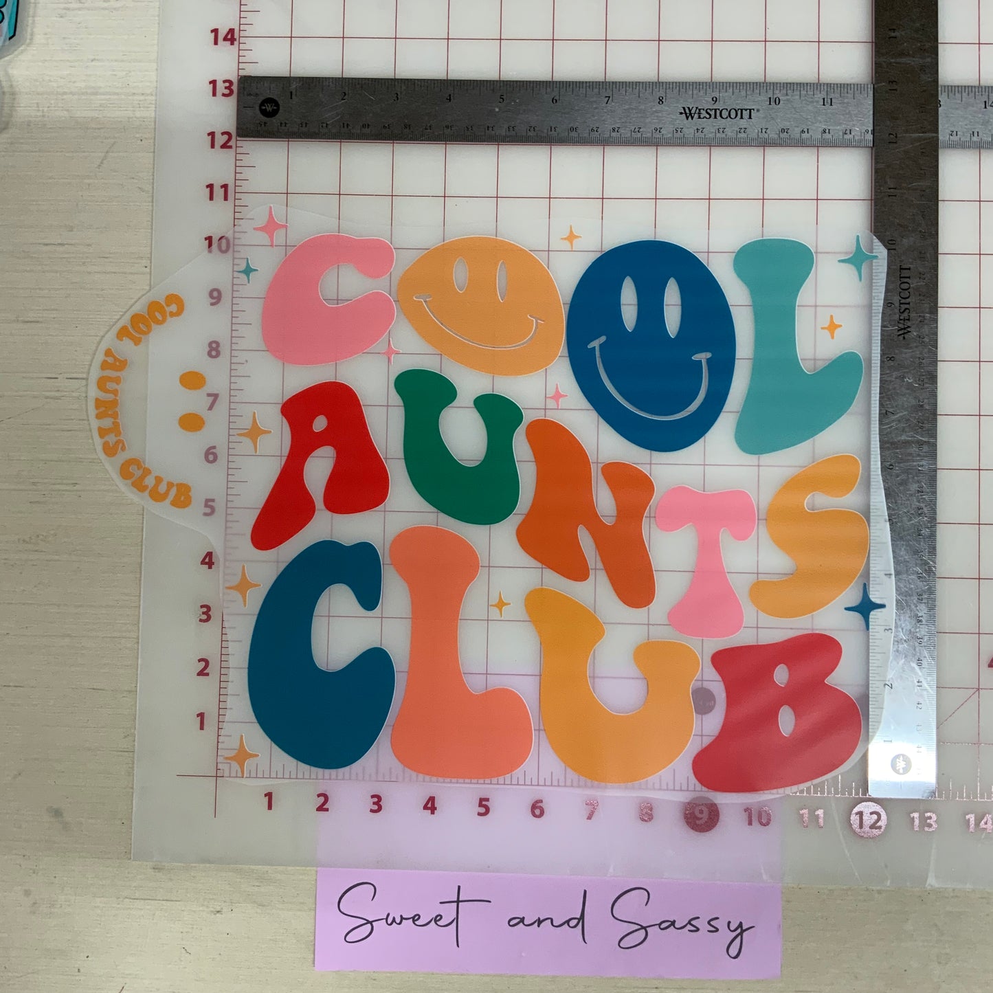 Cool aunts club DTF Transfer Design