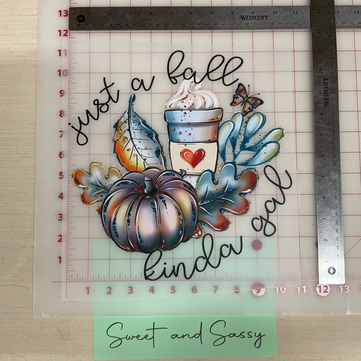 Just a fall kinda gal DTF Transfer Design