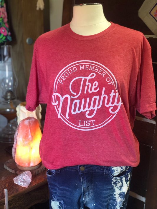 Proud Member of the Naughty List DTF Transfer Design