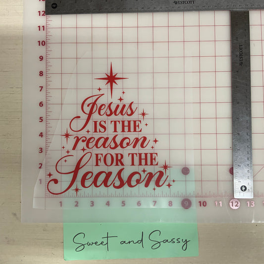 Jesus is the Reason for the Season DTF Transfer Design