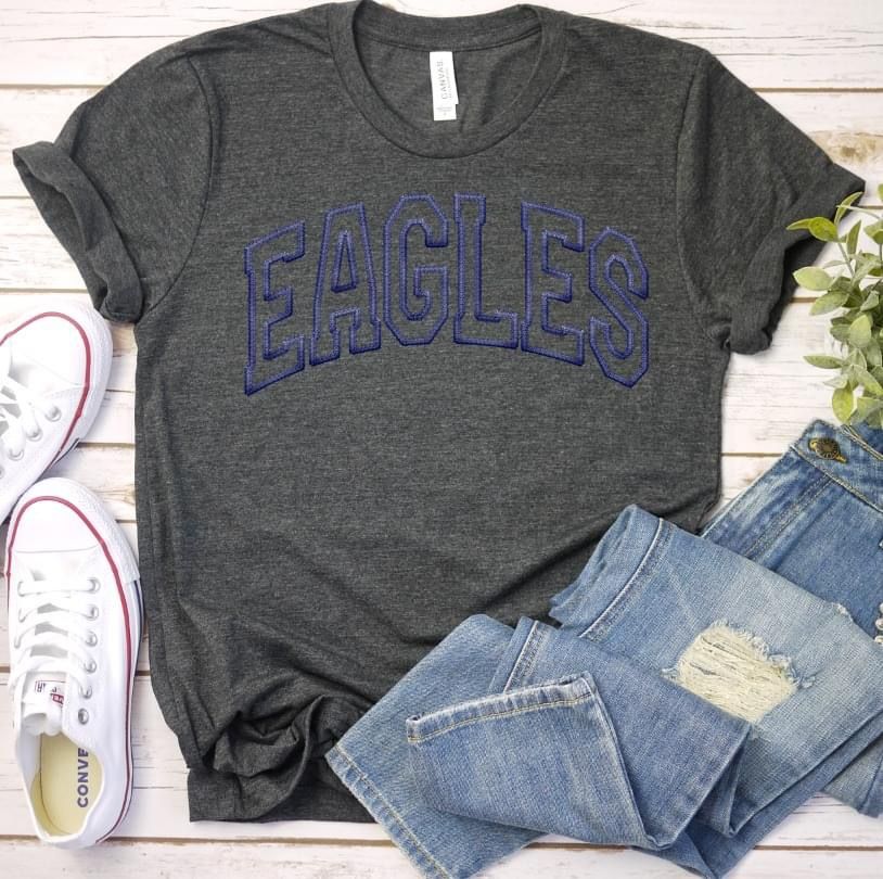 Eagles Faux Embroidery DTF Transfer Design Bev