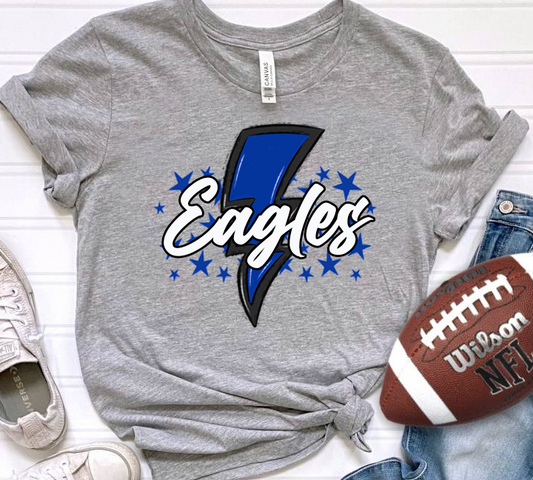 Eagles Bolt and Stars DTF Transfer Design