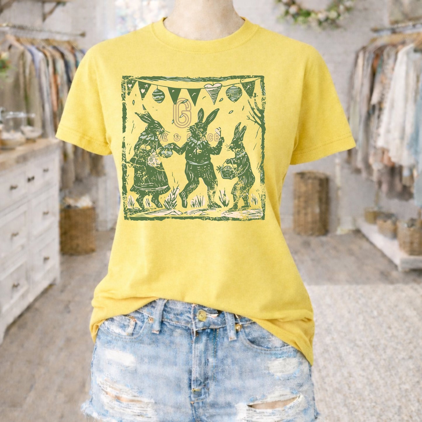 Easter Bunny Parade DTF Transfer Design