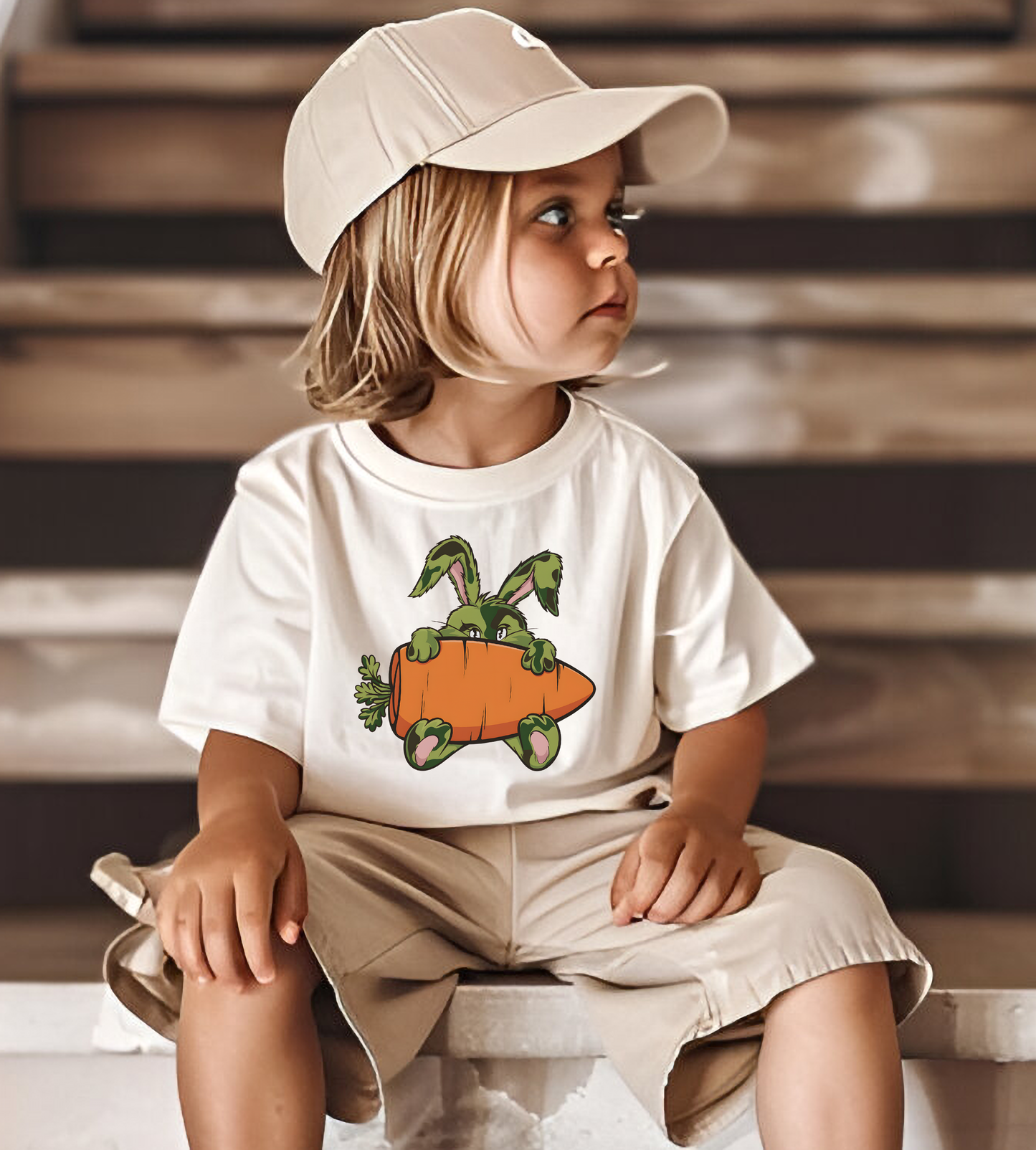 Easter Camo Bunny carrot DTF Transfer Design CF