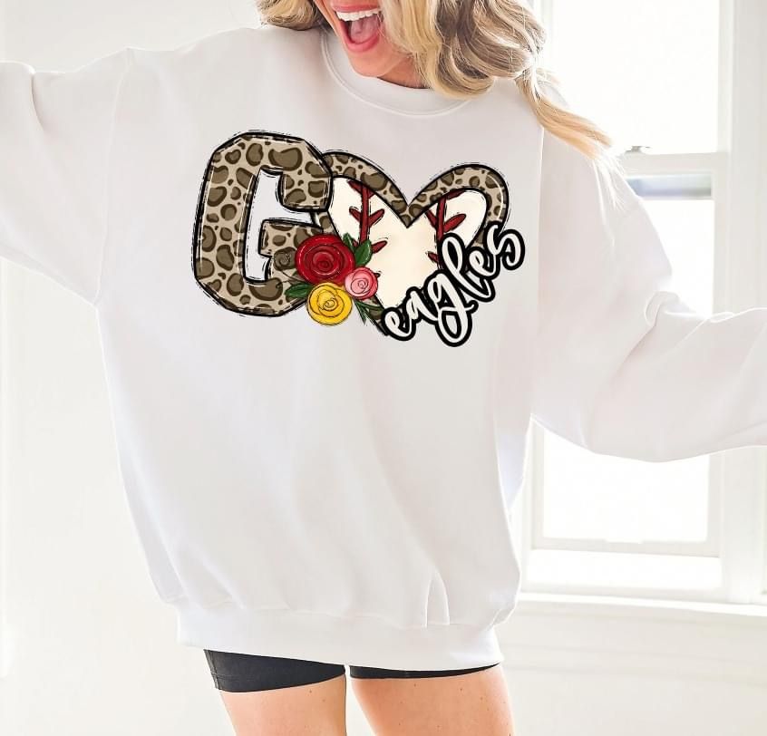 GO Eagles Baseball DTF Transfer Design Bev