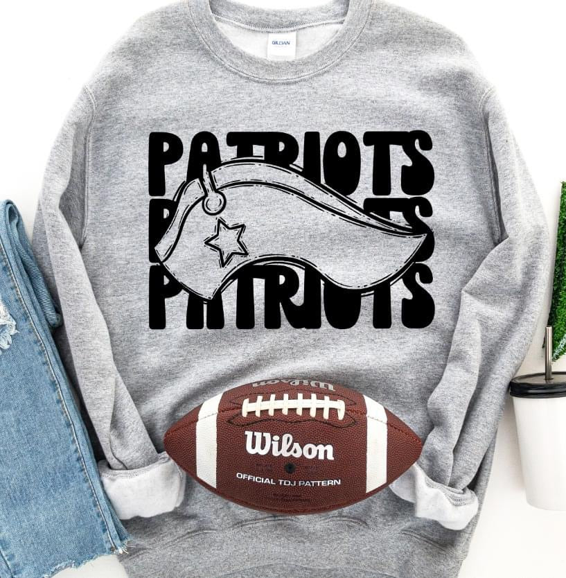 Patriots DTF Transfer Design