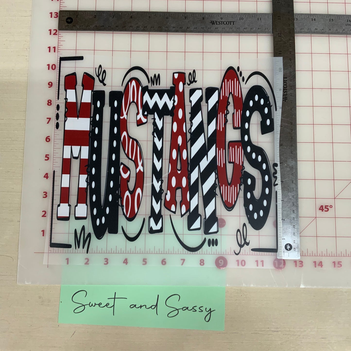 MUSTANGS DTF Transfer