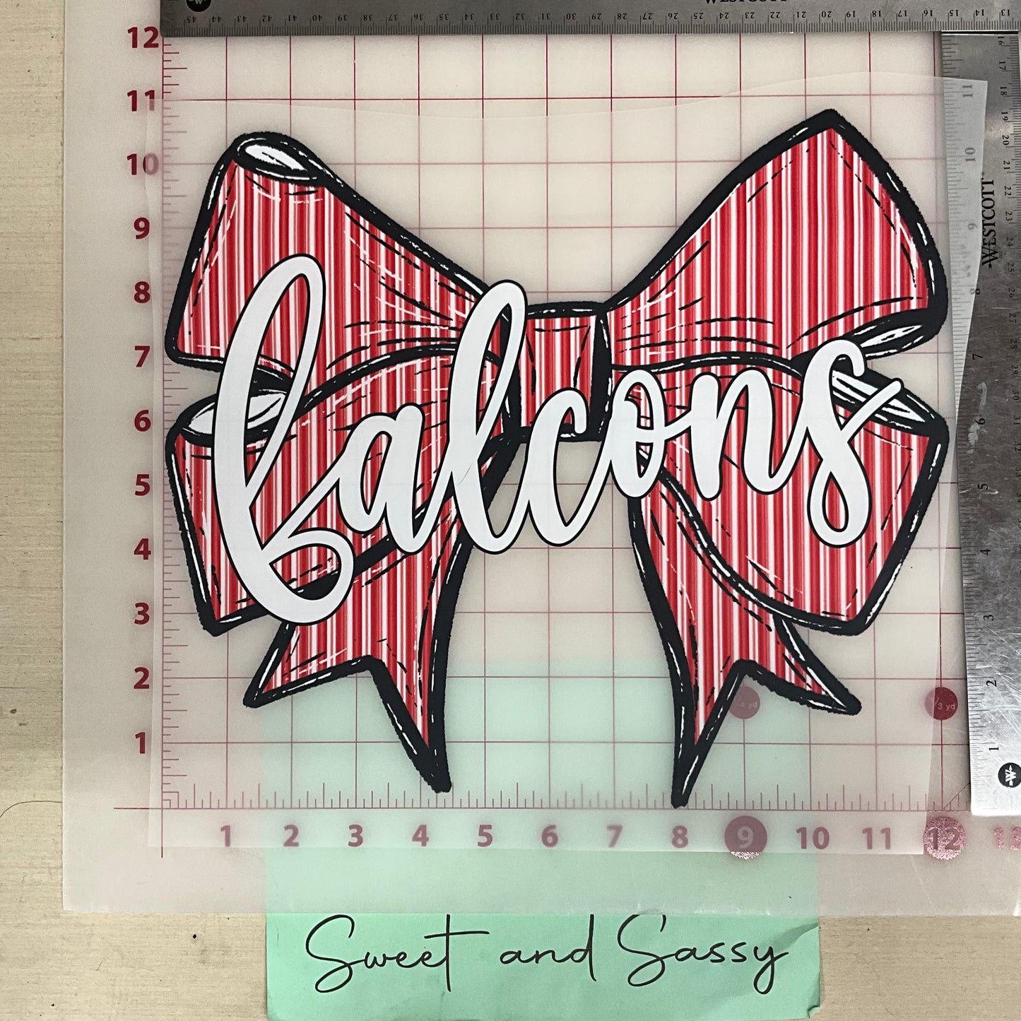 Prepster Bow School Mascot DTF Transfer Design