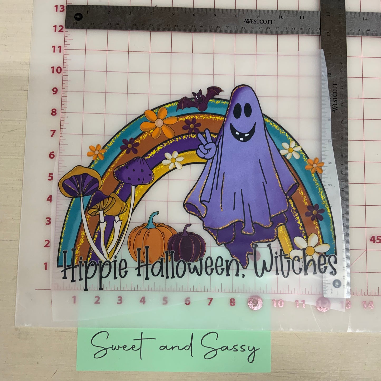 Hippie Halloween Witches DTF Transfer Design