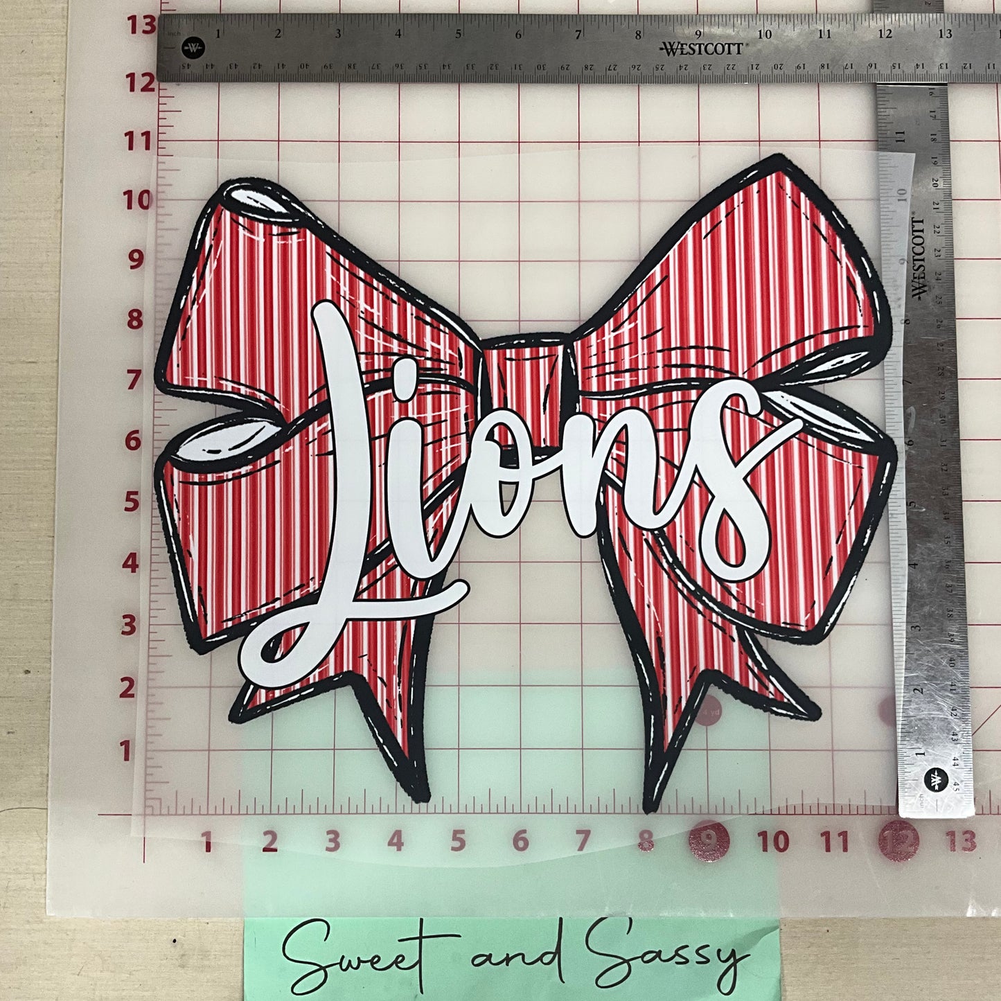 Prepster Bow School Mascot DTF Transfer Design