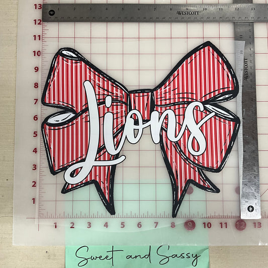 Prepster Bow School Mascot DTF Transfer Design