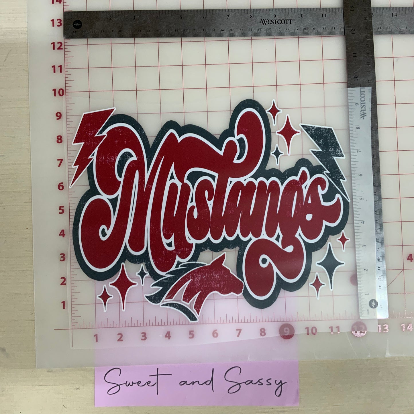 Mustangs Preppy DTF Transfer