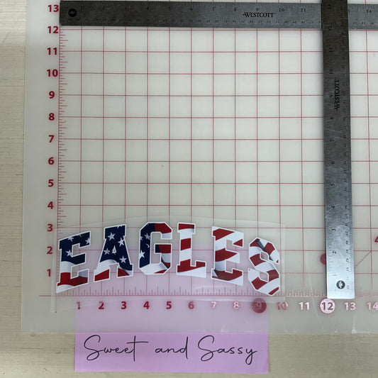 Eagles American Flag DTF Transfer