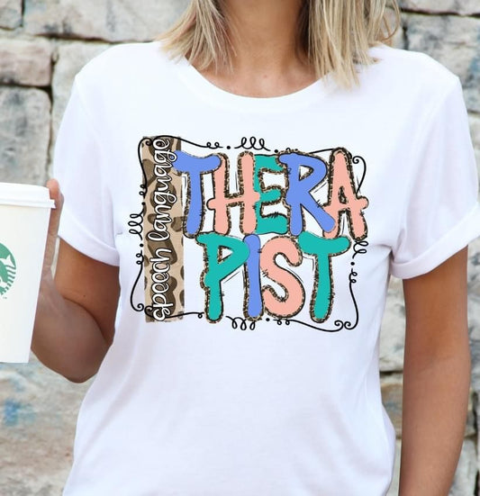 Speech Language Therapist DTF Transfer Design Bev