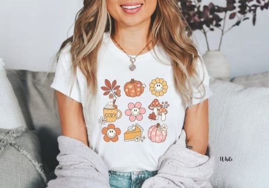 Fall Icons Autumn fall DTF Transfer Design