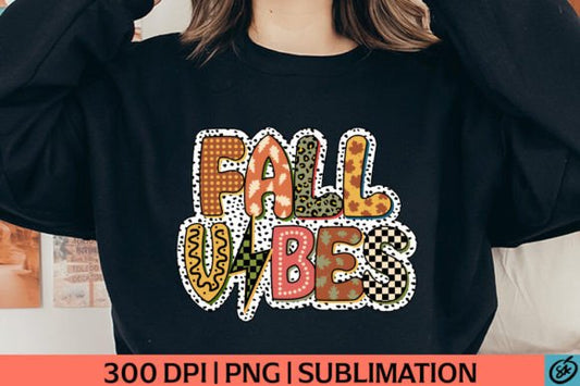 Fall Vibes DTF Transfer Design