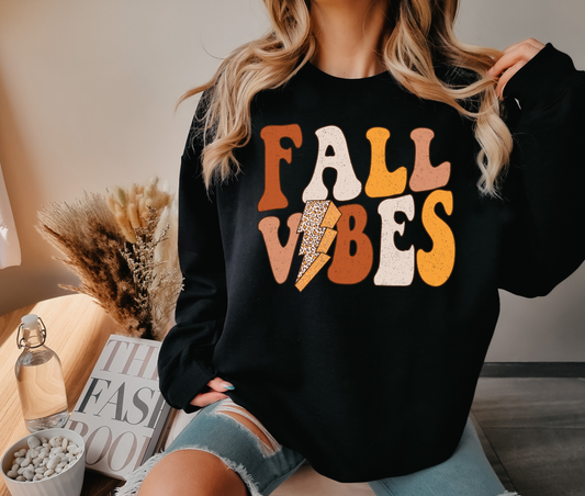 Fall Vibes Bolt DTF Transfer Design