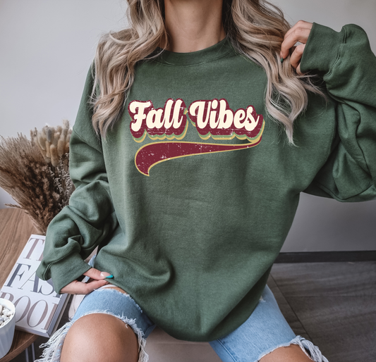 Fall Vibes Underlined DTF Transfer Design