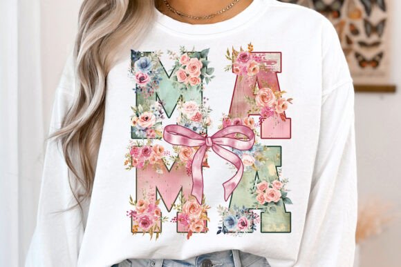 Mama Coquette Floral DTF Transfer Design CF