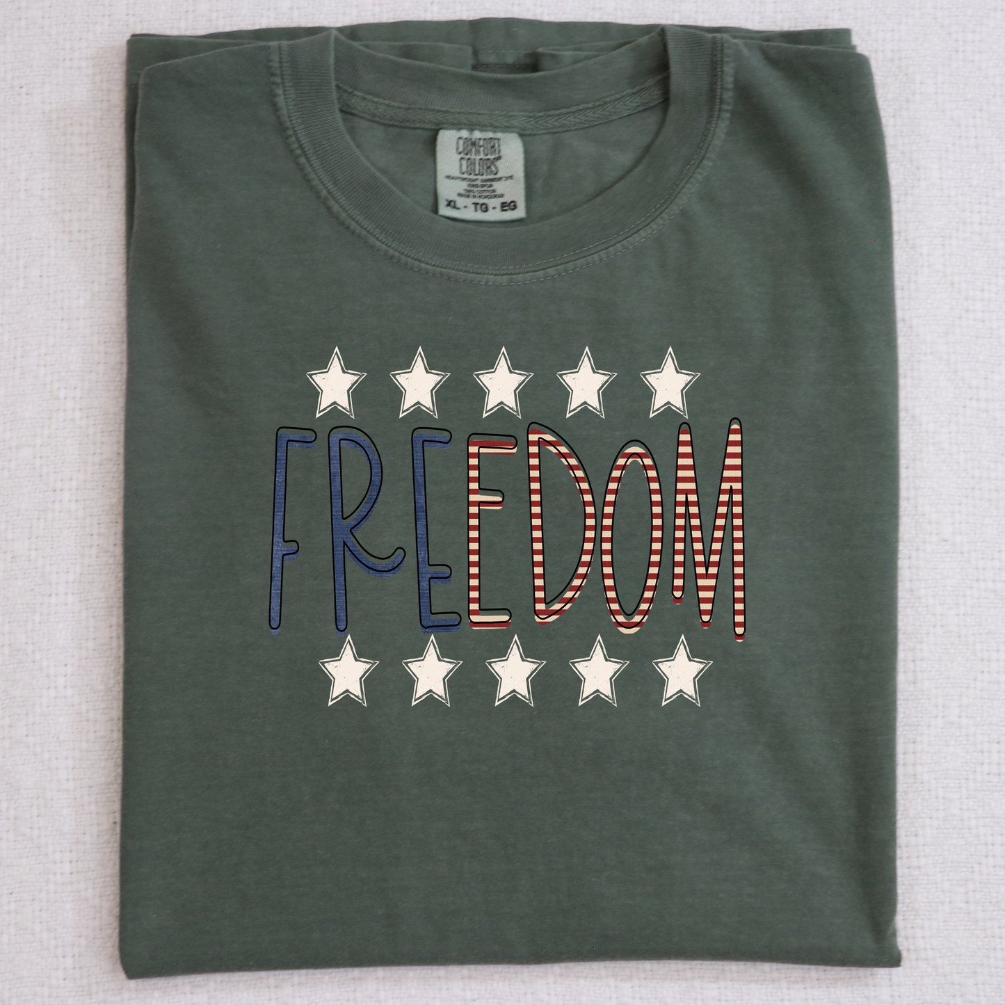 Freedom stars and stripes DTF Transfer Design