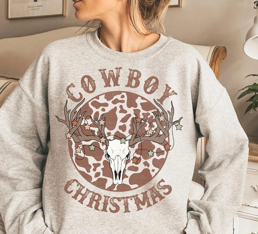 Cowboy Christmas DTF Transfer Design
