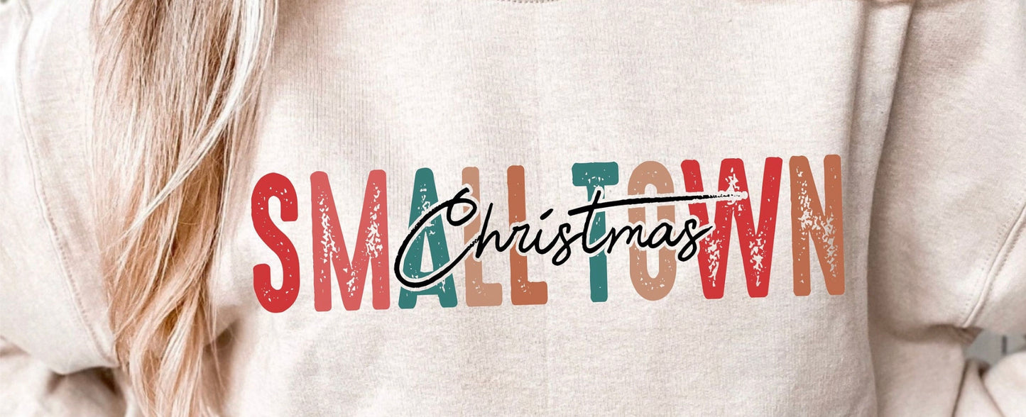 Small Town Christmas  DTF Transfer Design
