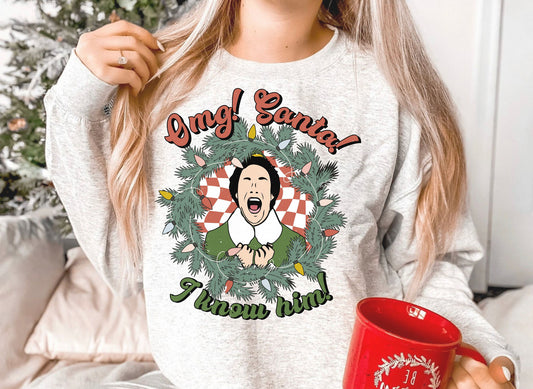 OMG! Santa! I know him! DTF Transfer Design