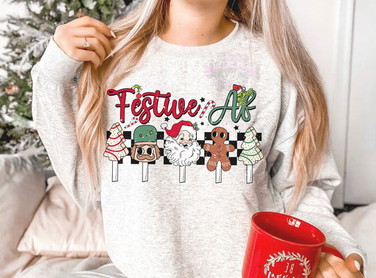 Festive AF DTF Transfer Design oz