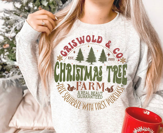 Griswold & Co Christmas Tree Farm DTF Transfer Design