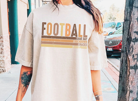 FOOTBALL stripes DTF Transfer Design