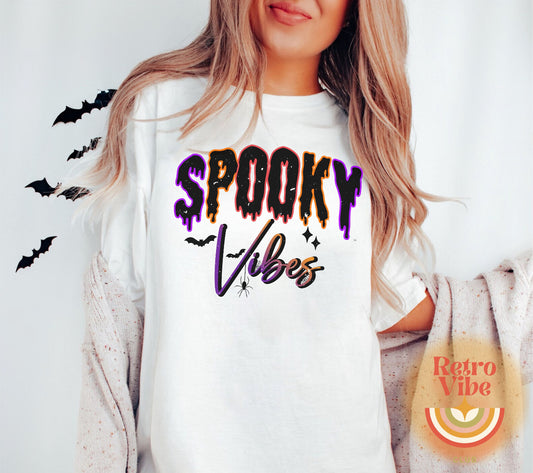 Spooky Vibes DTF Transfer Design