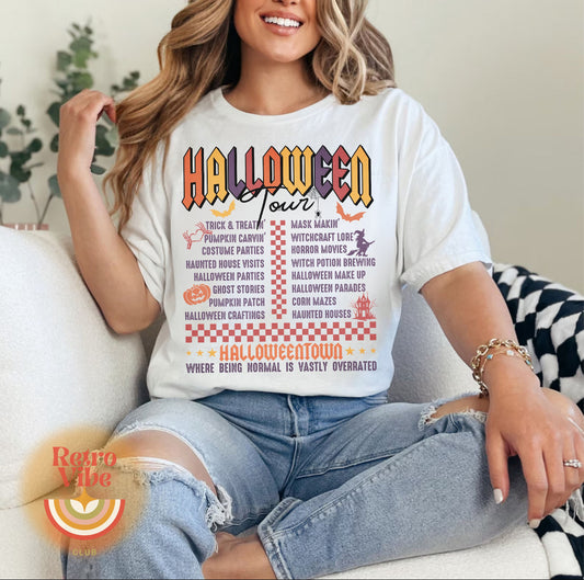 Halloween Tour DTF Transfer Design