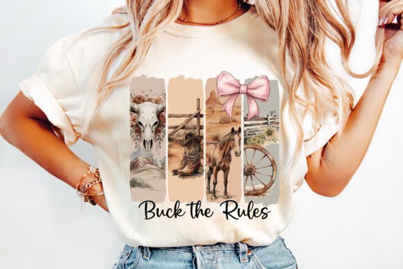 Buck the Rules DTF Transfer Design CF