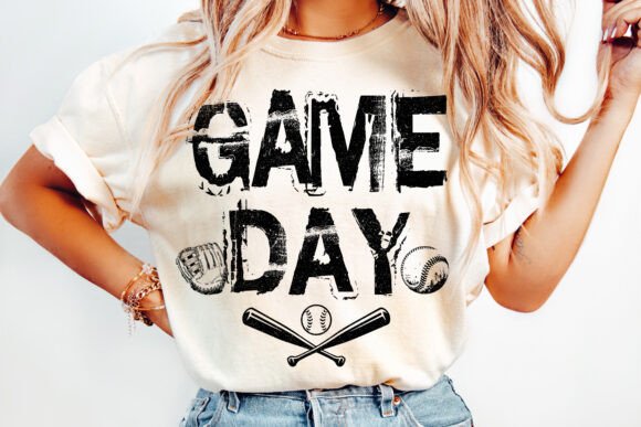 Game Day Baseball DTF Transfer Design CF