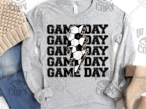 Game Day stacked Soccer DTF Transfer CF