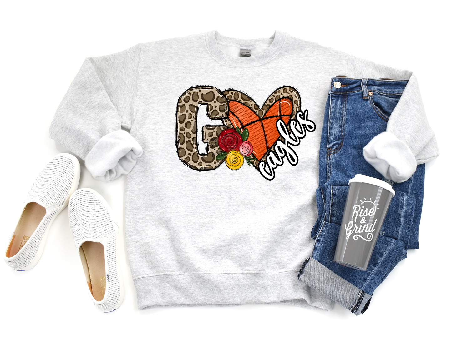 GO Eagles Basketball DTF Transfer Design Bev