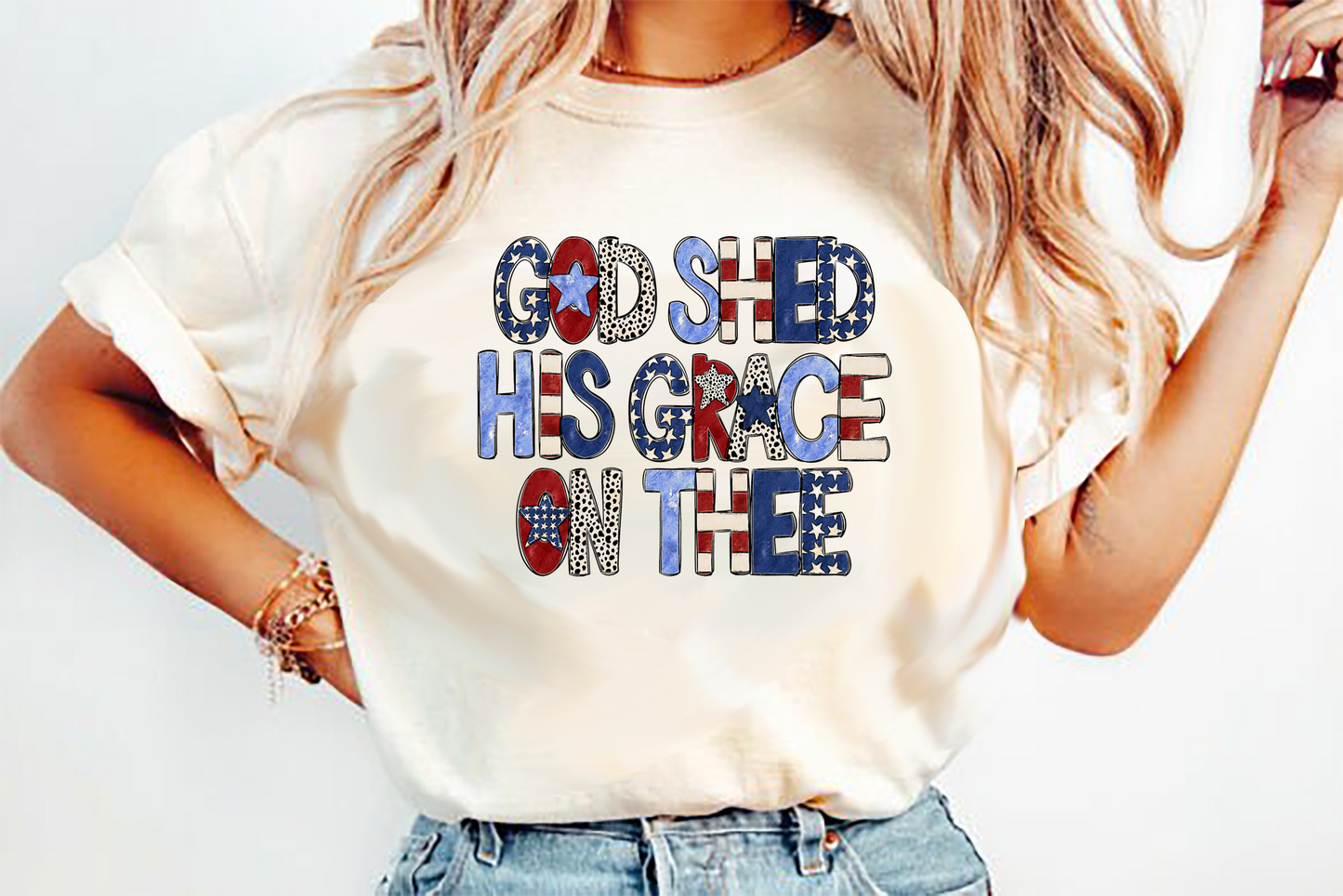 God Shed His Grace On Thee DTF Transfer Design