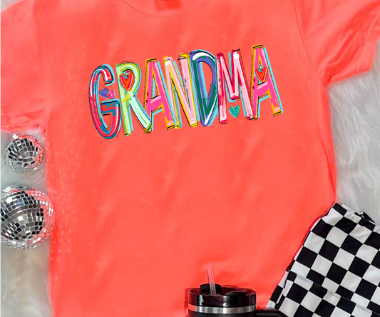 Grandma Cheery Word DTF Transfer Design