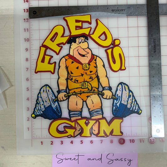 Fred’s Gym DTF Transfer Design