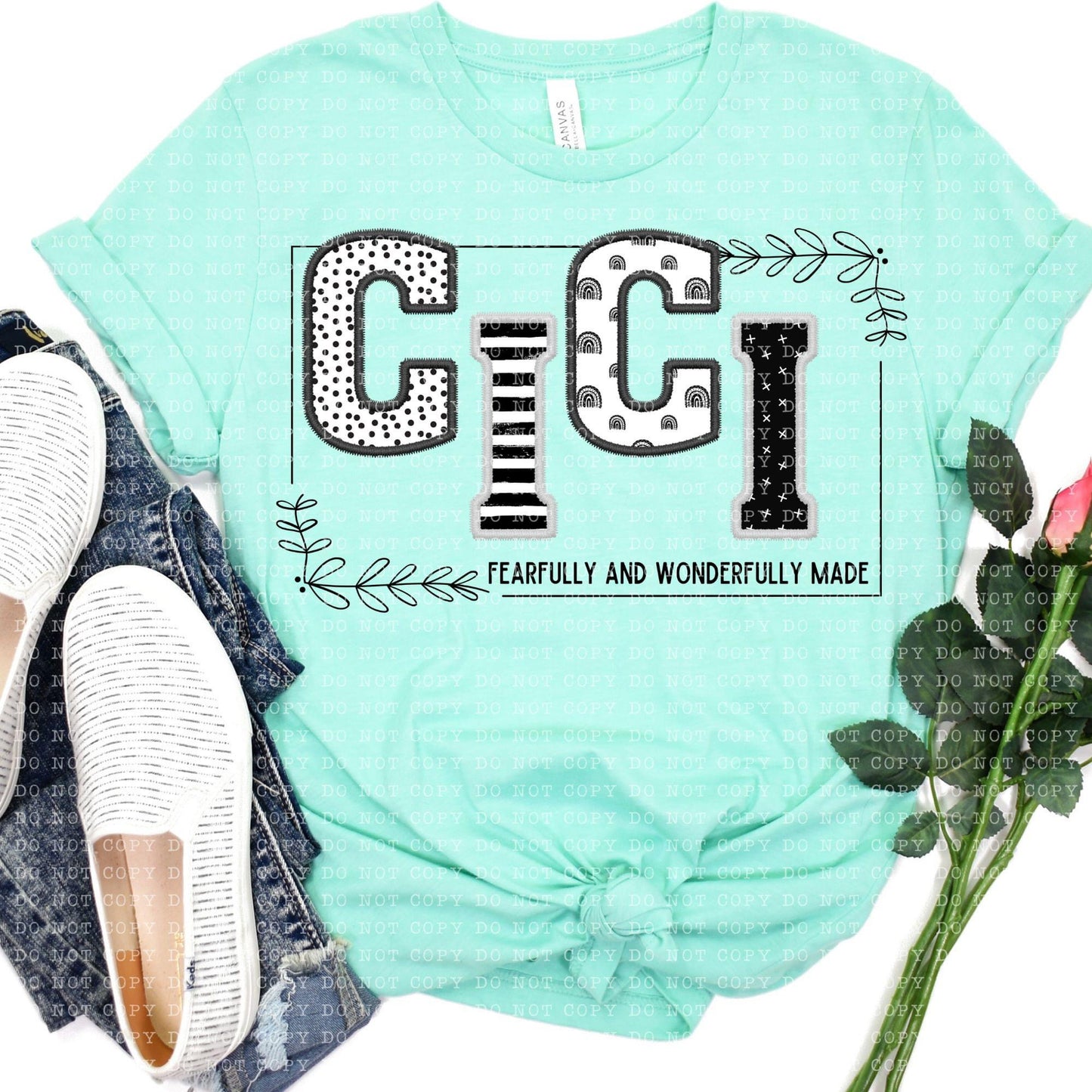 Cici Fearfully and Wonderfully Made DTF Transfer Design