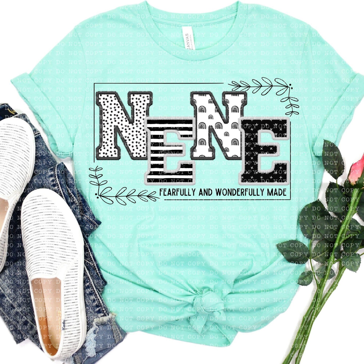 Nene Fearfully and Wonderfully Made DTF Transfer Design
