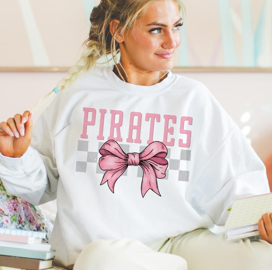 Pirates Conquette Bow DTF Transfer Design