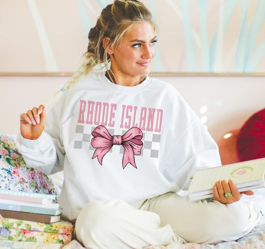 Rhode Island Conquette Bow DTF Transfer Design